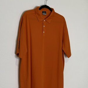 Nike Golf Men's Size XXL Orange Dri-Fit Polo I Hog Pog Logo